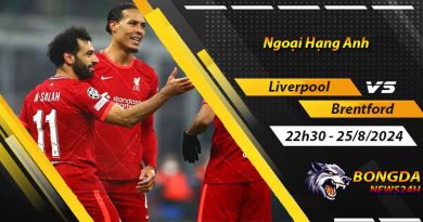 Soi kèo Liverpool vs Brentford ngày 25/8/2024