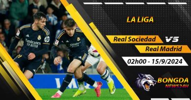 Soi kèo Real Sociedad vs Real Madrid ngày 15/9/2024